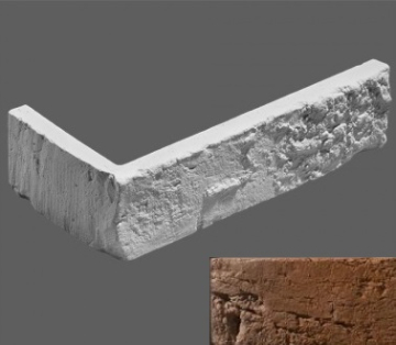 Искусственный камень Угловой элемент Прованс 443 23,5/11x6,5x1,6 Leonardo Stone