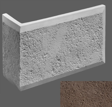 Искусственный камень Угловой элемент Рим 709 39/12x25x3 Leonardo Stone