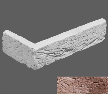Искусственный камень Угловой элемент Сен-Жермен 333,5/9x5x1,5 Leonardo Stone