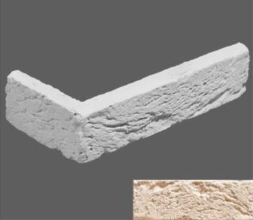 Искусственный камень Угловой элемент Сен-Жермен 404,5/9x5x1,5 Leonardo Stone