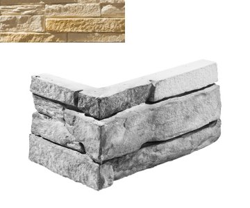 Искусственный камень Угловой элемент Шампань 055 20/10x10x3 Leonardo Stone