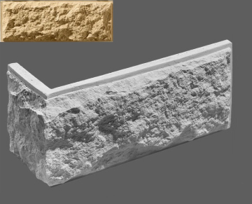 Искусственный камень Угловой элемент Шато 050 33/11x16,7x3 Leonardo Stone