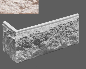 Искусственный камень Угловой элемент Шато 405 33/11x16,7x3 Leonardo Stone