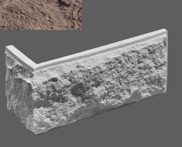 Искусственный камень Угловой элемент Шато 910 33/11x16,7x3 Leonardo Stone