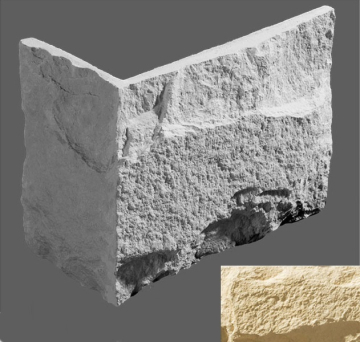 Искусственный камень Угловой элемент Турин 050 17,6/7,4(26/12,5)x14.5x3 Leonardo Stone