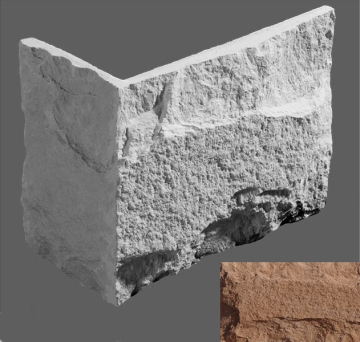 Искусственный камень Угловой элемент Турин 915 17,6/7,4(26/12,5)x14.5x3 Leonardo Stone