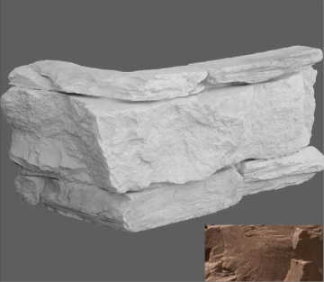 Искусственный камень Угловой элемент Венеция 510 10/33,5x19,5x2,3 Leonardo Stone