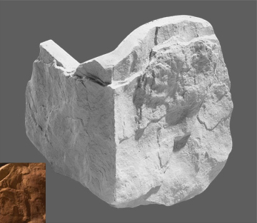 Искусственный камень Угол Бергамо 345 разноразмерный Leonardo Stone