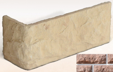 Искусственный камень Юкон 07-06 угловая 235х70х100х10-30 Ecostone