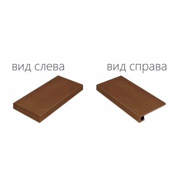 Italon 620070000689 Ступени Surface Corten Scalino Angolare Sinistro 33x120 Italon