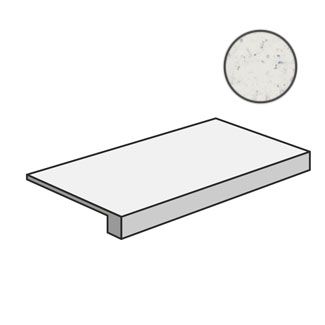 Italon 620070000975 Ступени Charme Extra Carrara Scalino Frontale 33x60 Italon