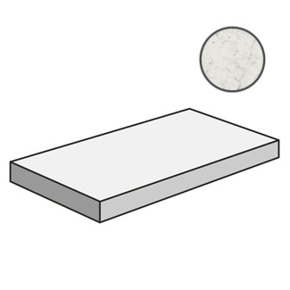 Italon 620070000981 Ступени Charme Extra Carrara Scalino Angolare Dx 33x60 Italon