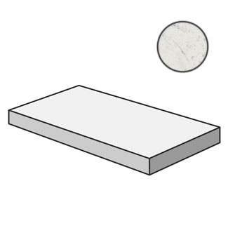 Italon 620070000987 Ступени Charme Extra Carrara Scalino Angolare Sx 33x60 Italon