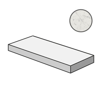 Italon 620070001005 Ступени Charme Extra Carrara Scalino Angolare Sx 33x120 Italon