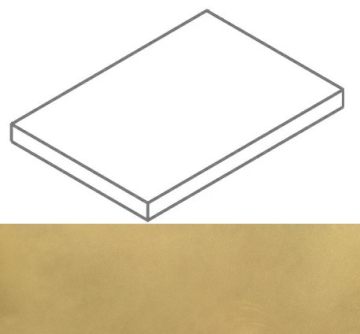 Italon 620070002364 Ступени Continuum Brass Gold Scalino Angolare SX 33x160 Italon