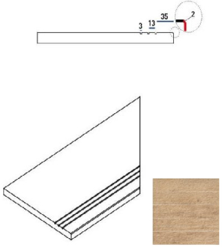 Italon 620090000239 Керамогранит OLIVE BORDO GRIP DX 30x60 Italon