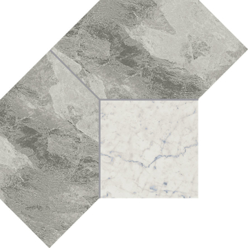 Italon 620110000083 Керамогранит Charme Extra Silver Mosaico Polygon Lux 28,5x21 Italon