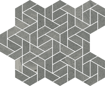 Italon 620110000156 Мозаика Metropolis Graphite Dark Mosaico Icon 28.6x34.7 Italon