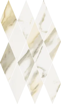 Italon 620110000203 Мозаика Stellaris Calacatta Gold Mosaico Diamond Lux 28x48 Italon