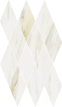Italon 620110000204 Мозаика Stellaris Carrara Ivory Mosaico Diamond Lux 28x48 Italon