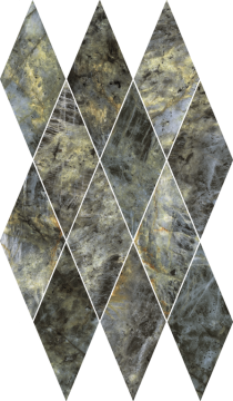 Italon 620110000210 Мозаика Stellaris Madagascar Dark Mosaico Diamond Lux 28x48 Italon