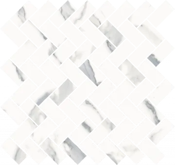 Italon 620110000211 Мозаика Stellaris Statuario White Mosaico Cross Nat 31.5x29.7 Italon