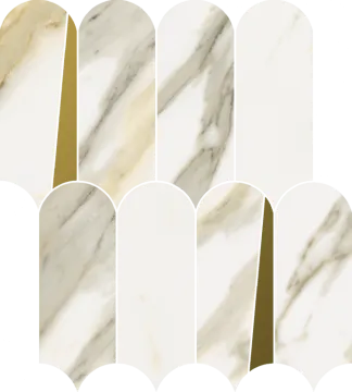 Italon 620110000230 Мозаика Stellaris Calacatta Gold Mosaico Elegant Lux 32.5x36.1 Italon
