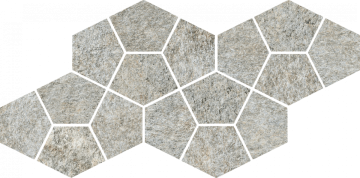 Italon 620110000246 Мозаика Magma Silver Mosaico Prism 41.3x20.5 Italon