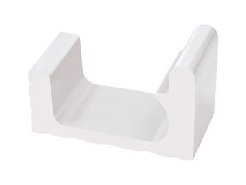 K453 Керамогранит 1/2 часть переливного водоотводного канала White 29x12 Serapool