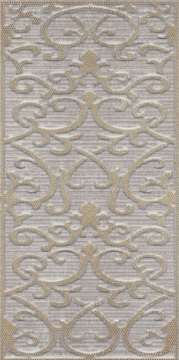 K941980 Плитка Deja Vu Damask Decor Gold Noche Matt 30x60 Vitra