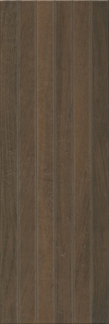 Kerama Marazzi 13096R Плитка Семпионе коричневый темный структура обрезной 30*89.5 Kerama Marazzi