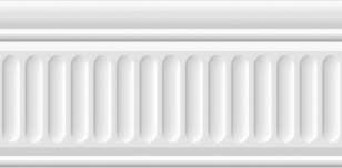 Kerama Marazzi 19048/3F Плитка бордюр Бланше белый структурированный 20*9.9 Kerama Marazzi