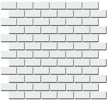 Kerama Marazzi 191/001 Плитка Турнон белый матовый мозаичный декор 32*30 Kerama Marazzi