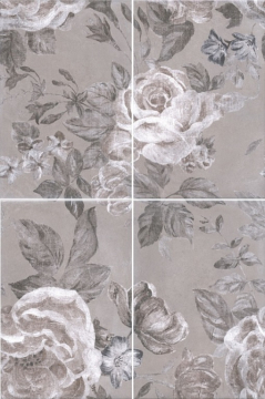 Kerama Marazzi 8272/4x/3F Плитка Александрия серый 40х60, панно из 4 частей 20х30 Kerama Marazzi