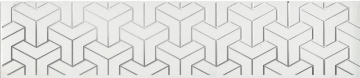 Kerama Marazzi AD/A569/6397 Плитка Бордюр Ломбардиа белый 25*5.4 Kerama Marazzi