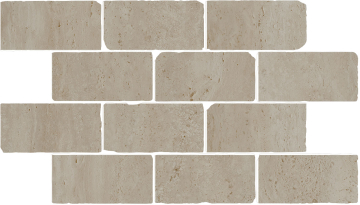 Kerama Marazzi BR034 Мозаика Бордюр Сан-Марко мозаичный бежевый матовый обрезной 46,5x26,5x0,9 Kerama Marazzi