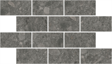 Kerama Marazzi DD606220/MM Мозаика Декор Чеппо ди Гре мозаичный антрацит матовый обрезной 34,6x20x0,9 Kerama Marazzi