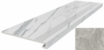 Kerama Marazzi DL503100R/GCF Ступени Альбино серый 33*119.5 Kerama Marazzi