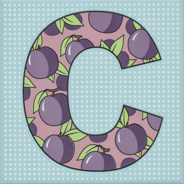 Kerama Marazzi HGD/A544/5185 Плитка Декор Сад-огород Слива матовый 20x20 Kerama Marazzi