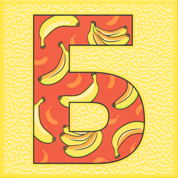 Kerama Marazzi HGD/A549/5109 Плитка Декор Сад-огород Банан матовый 20х20 20x20 Kerama Marazzi