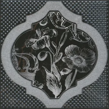 Kerama Marazzi HGD/B263/17052 Плитка Фрагонар чёрный 15*15 Kerama Marazzi