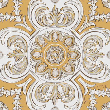 Kerama Marazzi HGD/B510/SG9174 Керамогранит Декор Алмаш центр желтый 30х30 Kerama Marazzi