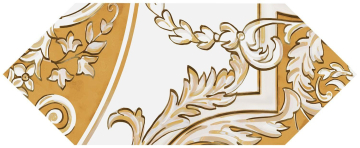 Kerama Marazzi HGD/B512/35000 Плитка Декор Алмаш 1 желтый глянцевый 14х34 Kerama Marazzi