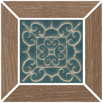 Kerama Marazzi ID157 Керамогранит Вставка Тровазо наборный карамельный матовый 13x13x0,9 Kerama Marazzi