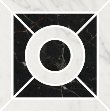 Kerama Marazzi ID93 Керамогранит Фрагонар декор наборный белый 9.9*9.9 Kerama Marazzi