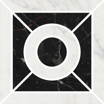 Kerama Marazzi ID93T Керамогранит Декор Фрагонар наборный белый 9,9x9,9x0,9 Kerama Marazzi