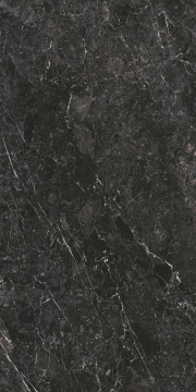 Kerama Marazzi KM6012B0290R Плитка Марсель чёрный глянцевый обрезной 60x119,5x0,9 Kerama Marazzi