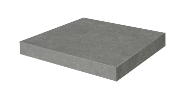 Kerama Marazzi KM6012G0161RGCA Ступени Ступень угловая клееная Касабланка HP серый тёмный матовый обрезной 33x33x0,9 Kerama Marazzi