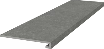 Kerama Marazzi KM6012G0161RGCF Ступени Ступень фронтальная клееная Касабланка HP серый тёмный матовый обрезной 33x119,5x0,9 Kerama Marazzi