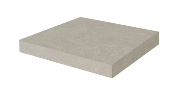 Kerama Marazzi KM6012G0201RGCA Ступени Ступень угловая клееная Касабланка HP серый светлый матовый обрезной 33x33x0,9 Kerama Marazzi